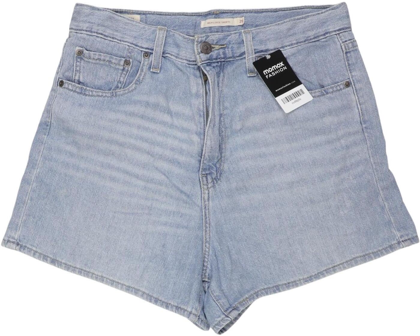 Levis Damen Shorts, Hellblau, Gr. W29, Baumwolle / Hanf - Second Hand