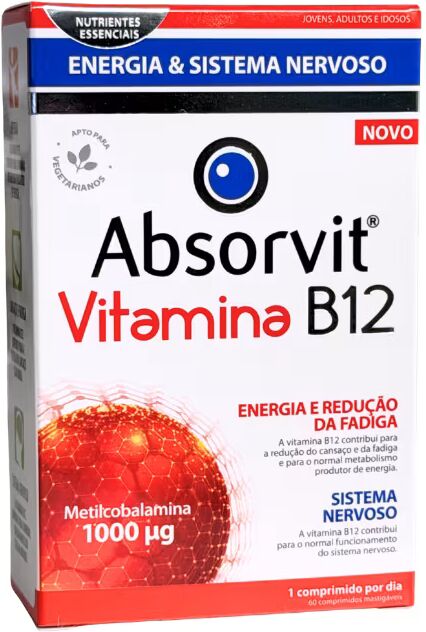 Absorvit Vitamina B12 60 comprimidos mastigáveis