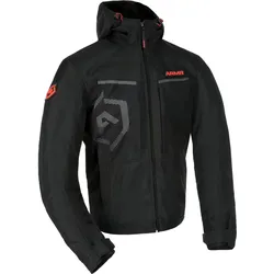 ARMR Suko 1.0 WP, Textiljacke wasserdicht - Schwarz/Rot - M