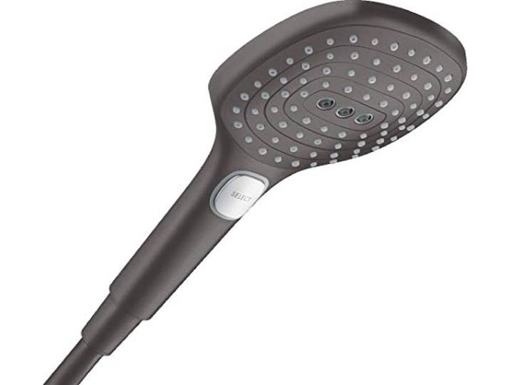 hansgrohe Raindance Select E Douchette à main 120 3 jet\, noir chromé brossé\, 26520340