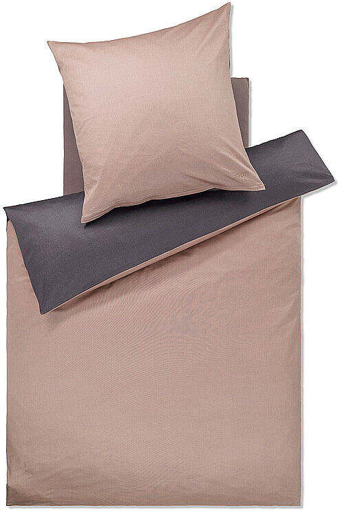 JOOP Satin Bettwäsche 70x90cm/140x200cm MICRO PATTERN Rose/Grau rosa EG