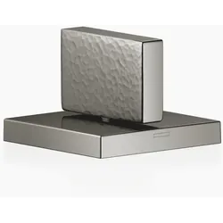 Dornbracht MEM Seitenventil, linksschließend, warm, mit Hammerschlag Struktur, 20004783-19, Farbe: Dark Chrome