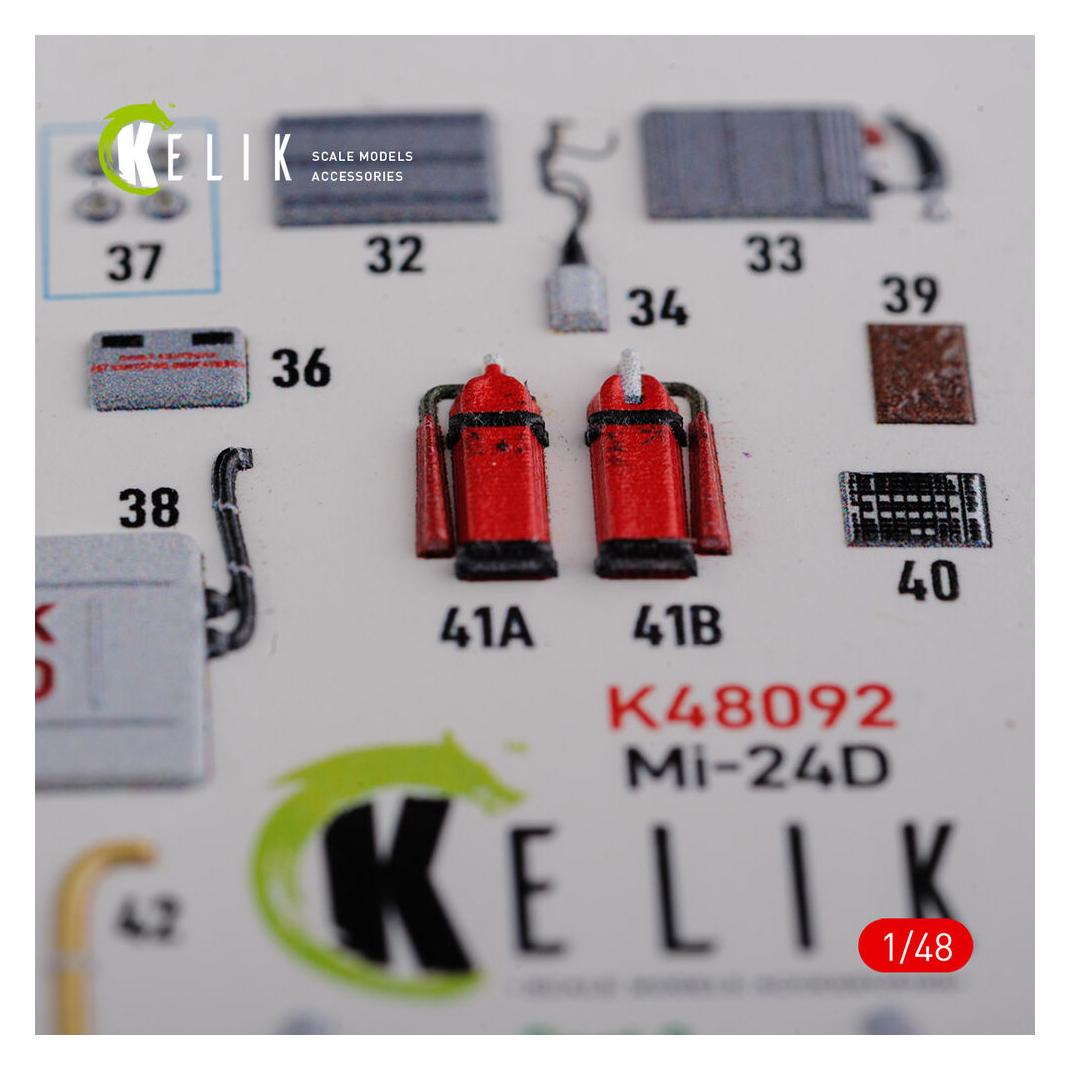 Kelik Mi-24D (Hind-D) interior 3D decals for Trumpeter kit (K48092)
