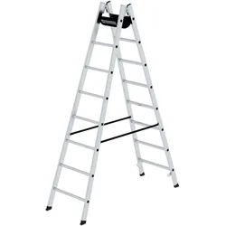 PROREGAL Sprossen-Stehleiter 2x8 Sprossen