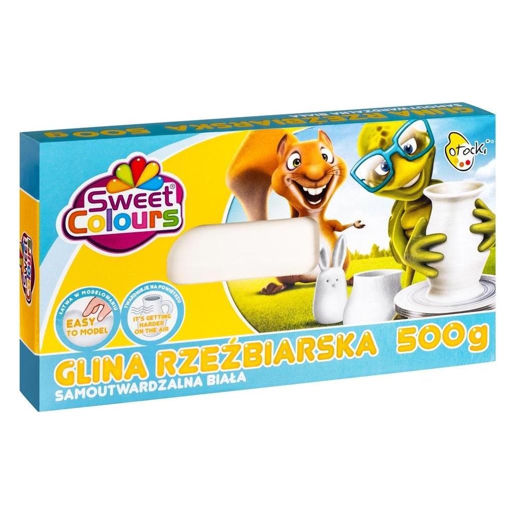 Sweet Colours Selbsthärtender weisser Modellierton 500g (47590995)