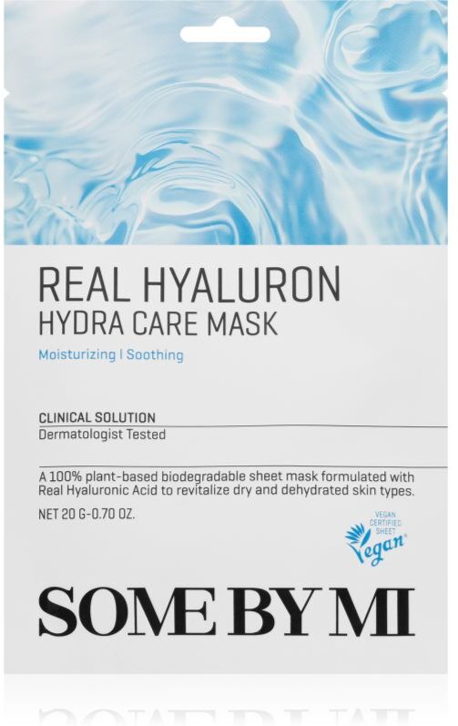 Some By Mi Clinical Solution Hyaluron Hydra Care Mask moisturising face sheet mask with soothing effect 20 g