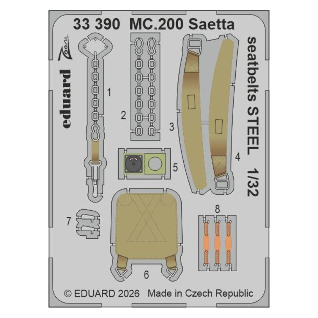 Eduard MC.200 Saetta for Italeri (BIG33175)