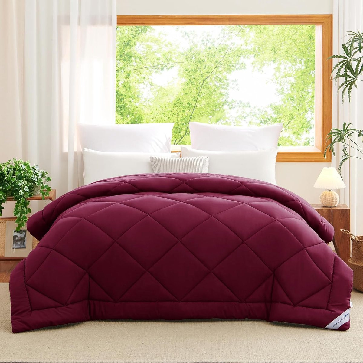 Dekbed voor dubbel bed met microvezelvulling voor herfst en winter - 220 x 240 cm