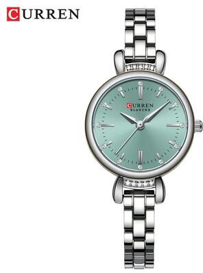 Youfap Market Brand Cute Luxury Women Bracelet Watches, Fashion Ladies Dress Wristwatch, Quartz Sport Watch silver Green
