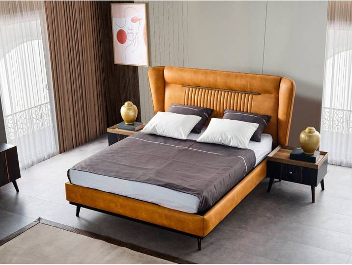 Xlmoebel Bett Design Bett Modernes Ehebett mit Bettkasten SOFORT (Bett), Hergestellt in Europa