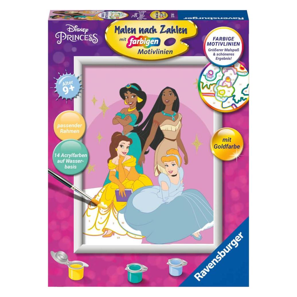 Ravensburger Malen nach Zahlen 23766 - Disney Prinzessinnen - Kinder ab 9 Jahren (23766)