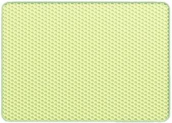 Inspired Finds CleanStep Double Layer Waterproof Cat Litter Trapping Mat green 15.75x19.69in