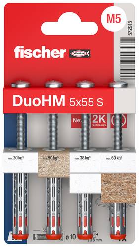Fischer 572915 DuoHM 5x55 S PH TX Hohlraumdübel 55mm 4St.