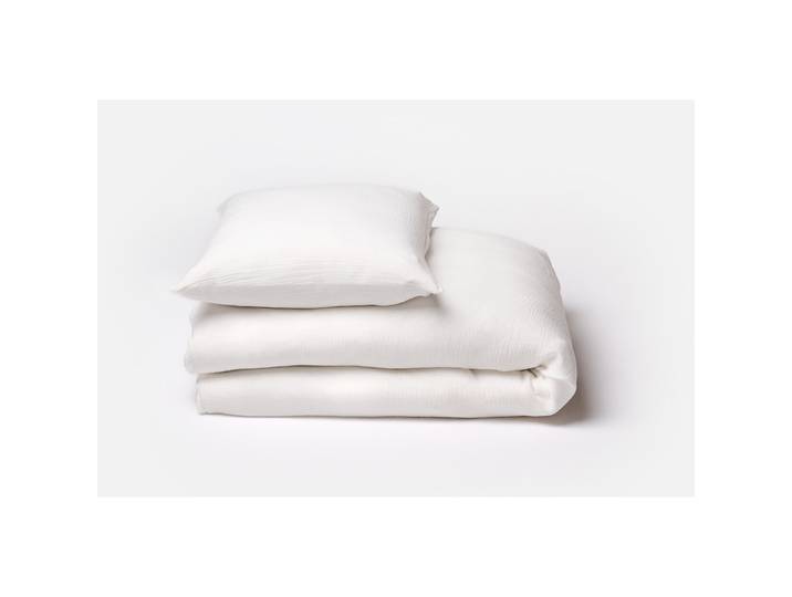 Duvetbezug Ibiza weiss Einfarbig Holzfasern 160 x 210 cm - Material: Lyocell