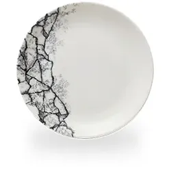 Churchill Studio Prints Kintsugi Accents Quartz Black Teller Flach Coup 16,5cm