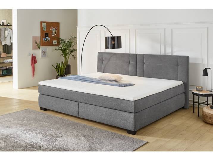 Jockenhöfer Family Boxspringbett 140x200 cm Dunkelgrau