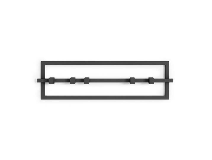 Umbra Wandgarderobe, Schwarz, Metall, 53x15x6 cm, Garderobe, Garderobenpaneele, Wandgarderobe