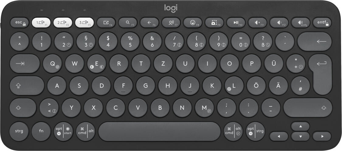 Logitech Pebble Keys 2 K380s Tastatur Grafit 920-011795
