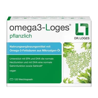 Omega3-Loges pflanzlich Kapseln 120 St