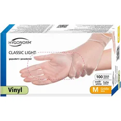 HYGONORM Einmalhandschuhe CLASSIC LIGHT M weiß