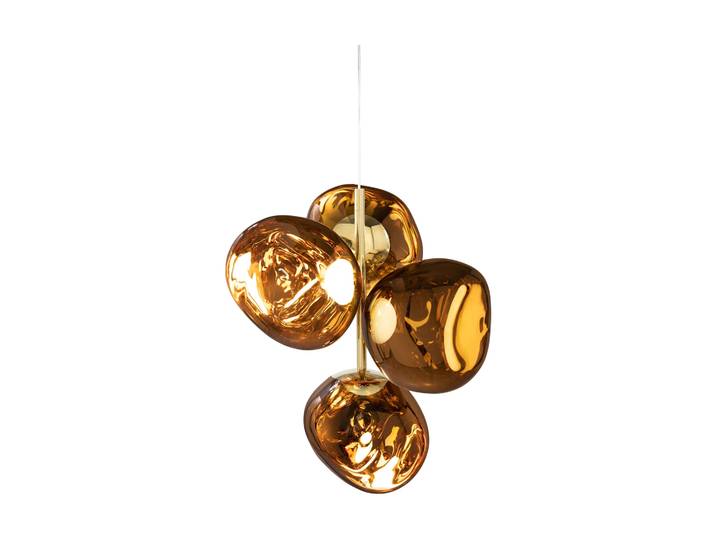 Tom Dixon Melt Chandelier small Kronleuchter LED 103 cm Gold