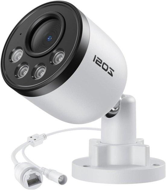 4K Bewakingscamera met 8MP resolutie en unidirectionele audio - Wit