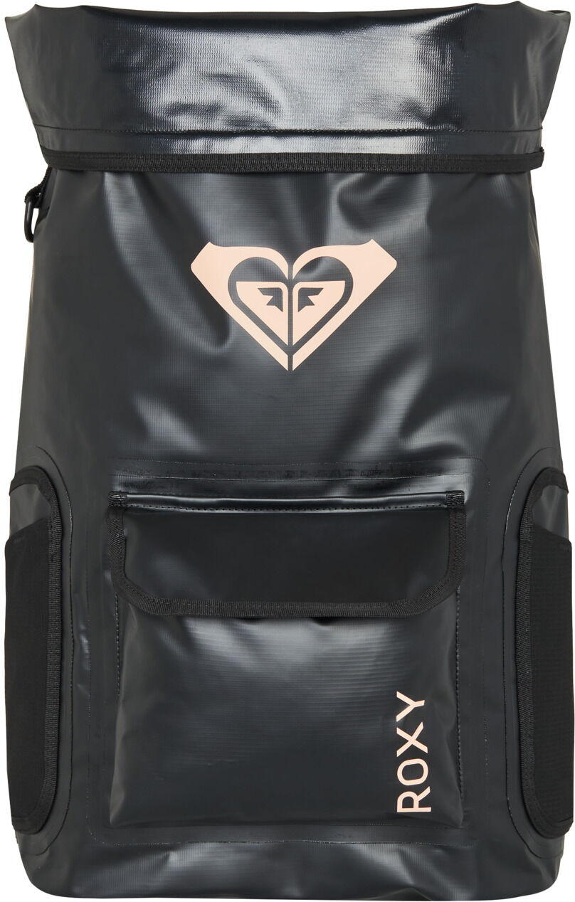 Tagesrucksack ROXY "Need It", Damen, grau (anthrazit), Obermaterial: 89% Polyvinylchlorid (PVC), 11% Polyester., Rucksäcke