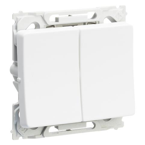 LK Opus 66 afbryder krone 16A 250V hvid (AAK542N6005)