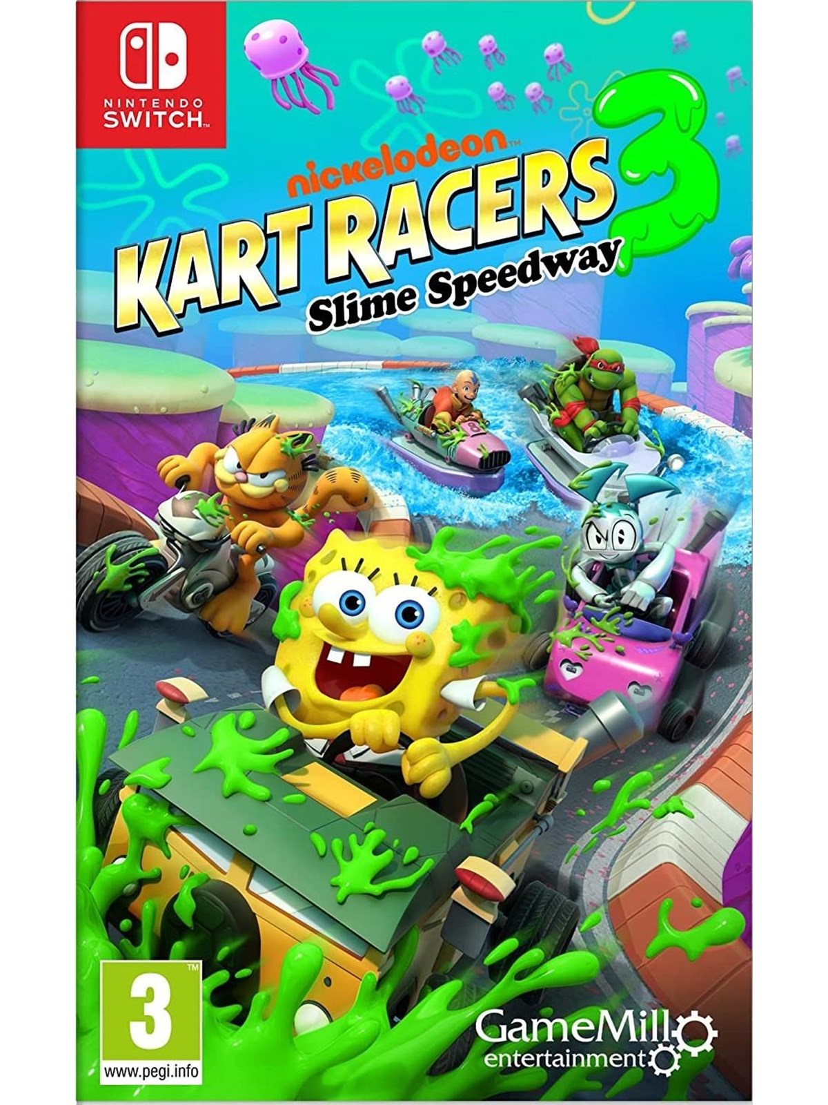 Nickelodeon Kart Racers 3: Slime Speedway (Code in a Box) - Nintendo Switch - Rennspiel - PEGI 3