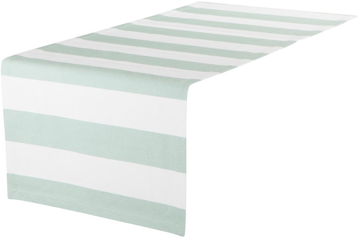 Mireille Tafelloper mintgroen 42 x 142 cm