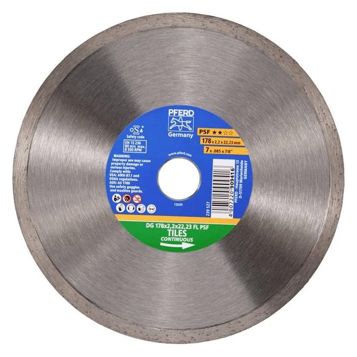 Pferd Diamond cut-off wheels for the construction industry, type with continuous rim PSF (68300049)