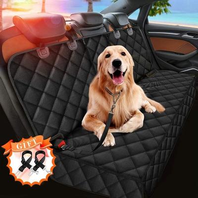 Uplift Essentials Waterproof Dog Car Seat Cover Rear Seat Hammock Non Slip Pet Travel Mat With Side Wings And Storage Pocket Waterproof Dog Car Seat Cover Rear Seat Hammock Non Slip Pet Travel Mat With Side Wings And Storage Pocket