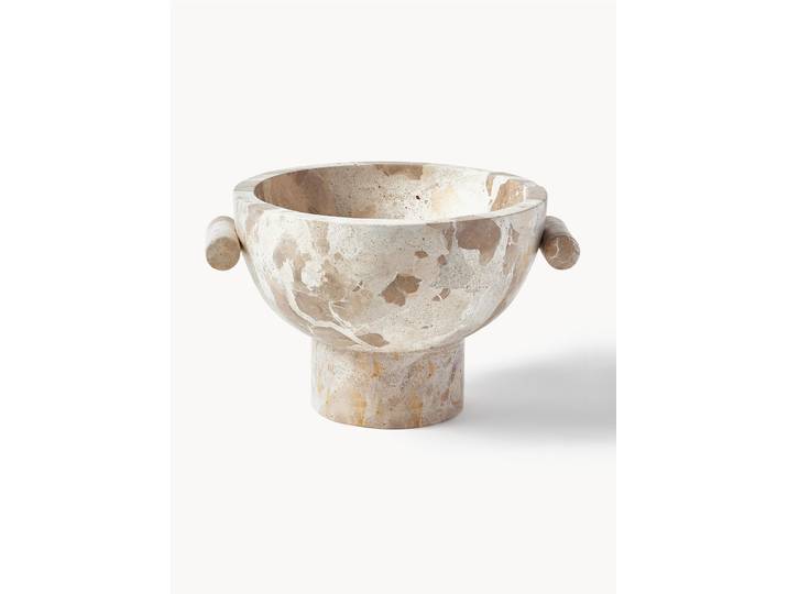 Coupe décorative en marbre Fossil