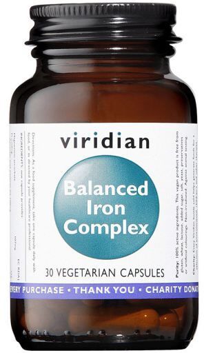 Viridian Iron Complex Vegetable Capsules balanced 30
