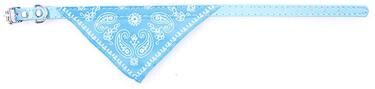 Inspired Living Adjustable Triangular Pet Bandana Collar Cute Printed Scarf For Cats, Kittens & Small Dogs sky Blue