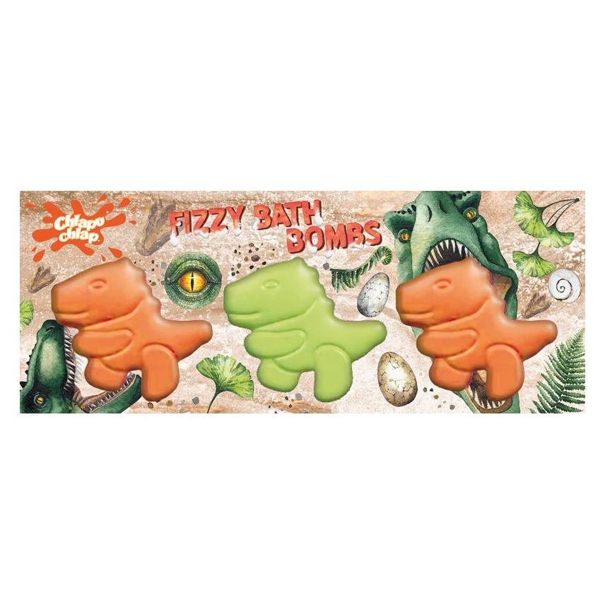 Chlapu Chlap Musująca kula do kąpieli - dinozaury 3 x 70 g (70 g) (46363517)