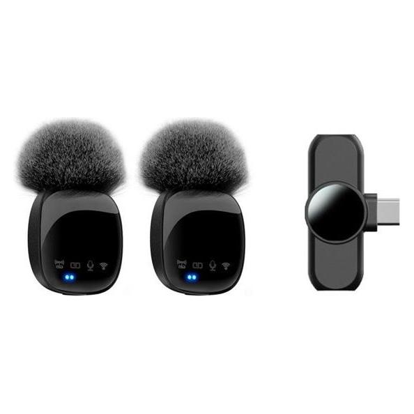 Lippa Dual Wireless Wind Protected Microphone With USB-C Connector (LPR82-C)