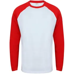 SF Clothing, Herren, Sportshirt, Baseball (S), Rot, Weiss, S