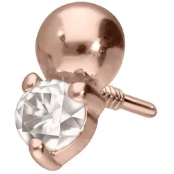 14 Karat Gold Schraubaufsatz mit Außengewinde MOISSANIT + KUGEL