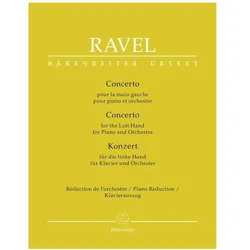 Konzert für die linke Hand für Klavier und Orchester, Fachbücher von Maurice Ravel