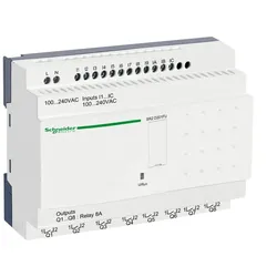 Schneider Electric SR2D201FU SPS-Steuerrelais, Zelio Logic, kompakte Ausführung, 20 E/A, 100 bis 240 VAC