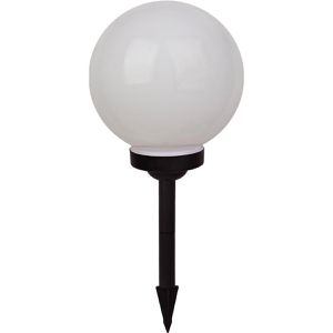 Blulaxa Wegeleuchte 49920, weiß, mit Solar, Kugelleuchte, LED, IP44, mit Dämmerungssensor, Ø 25 cm