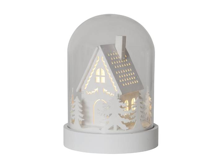 Weihnachtsfigur Schneekugel Kupol Haus 45063 cm, Weiss , weiss (weiß), B/H/T: 17,5cm, PARFORCE TRADITIONAL HUNTING, Dekofiguren, Weihnachtsfigur