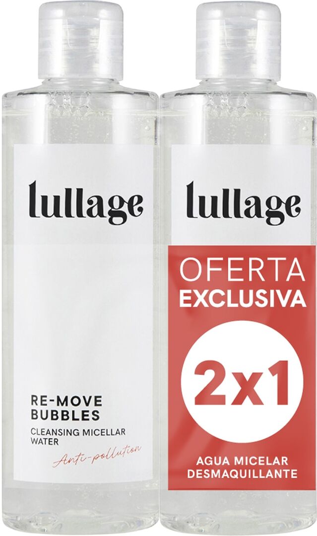 Lullage Pack 2x1 Re-move Bubbles Agua Micelar Desmaquillante .