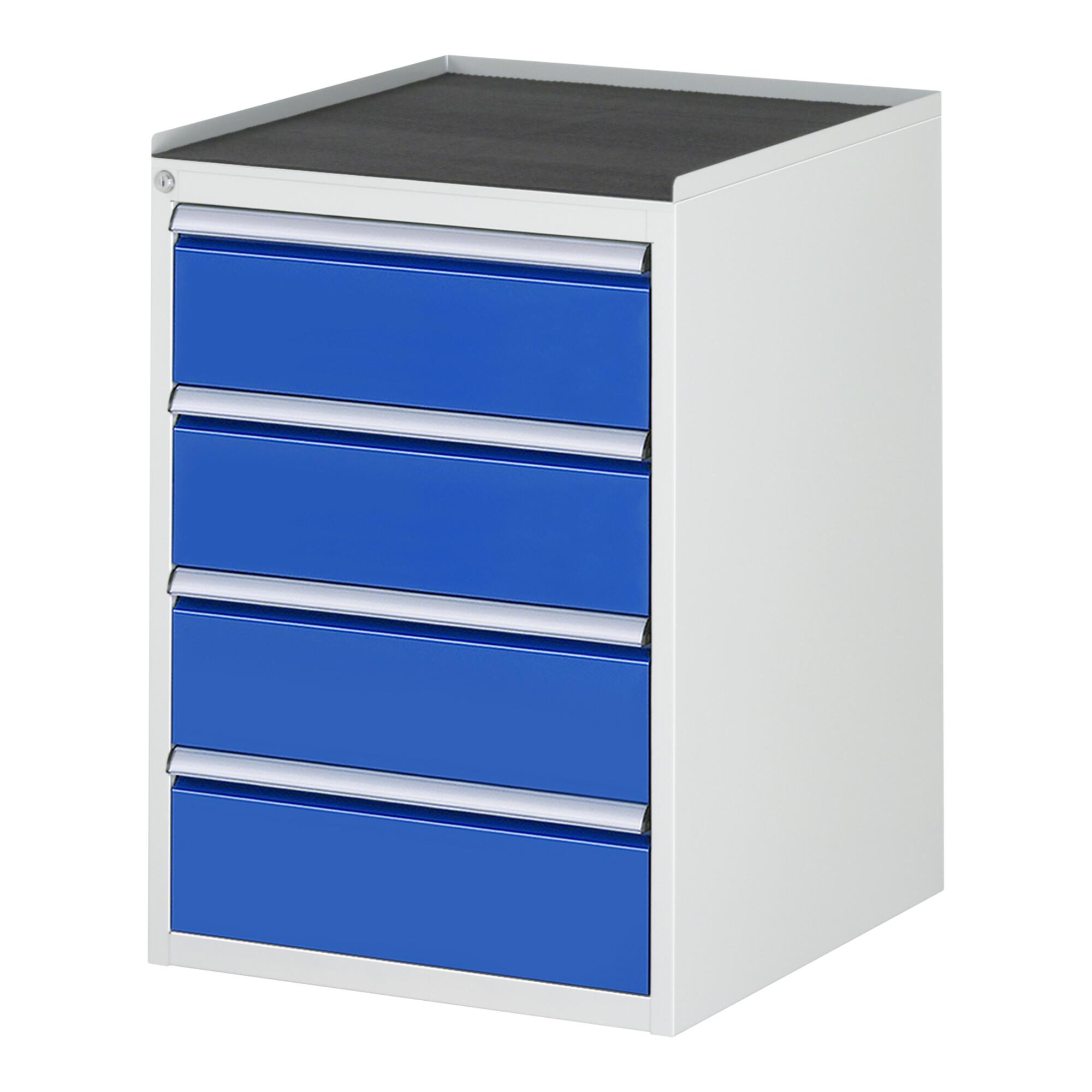 Rau Schubladenschrank m. Anti-Rutsch-Matte 4 Schubl.-L 4x180mm (03-L5.1A-MT.11)