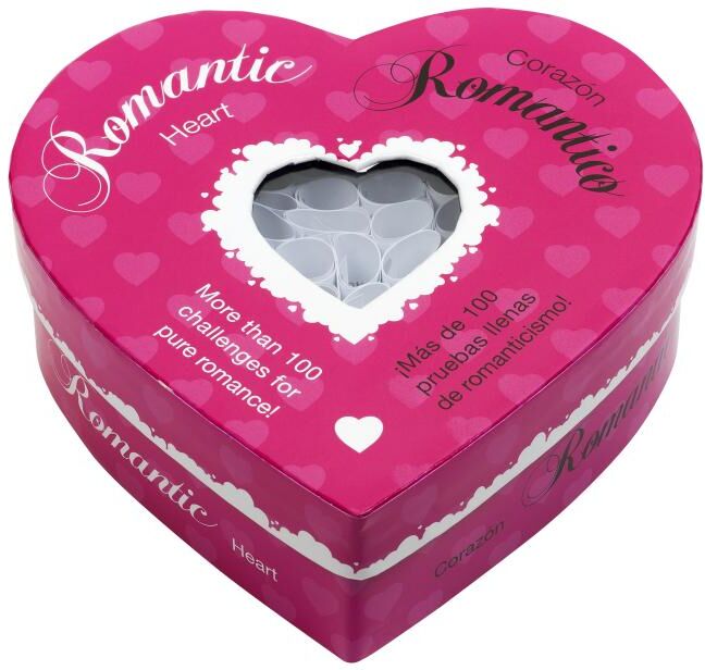 Tease & Please Romantic Heart - Jeu de Défis Romantiques pour Couples - EN/ES
