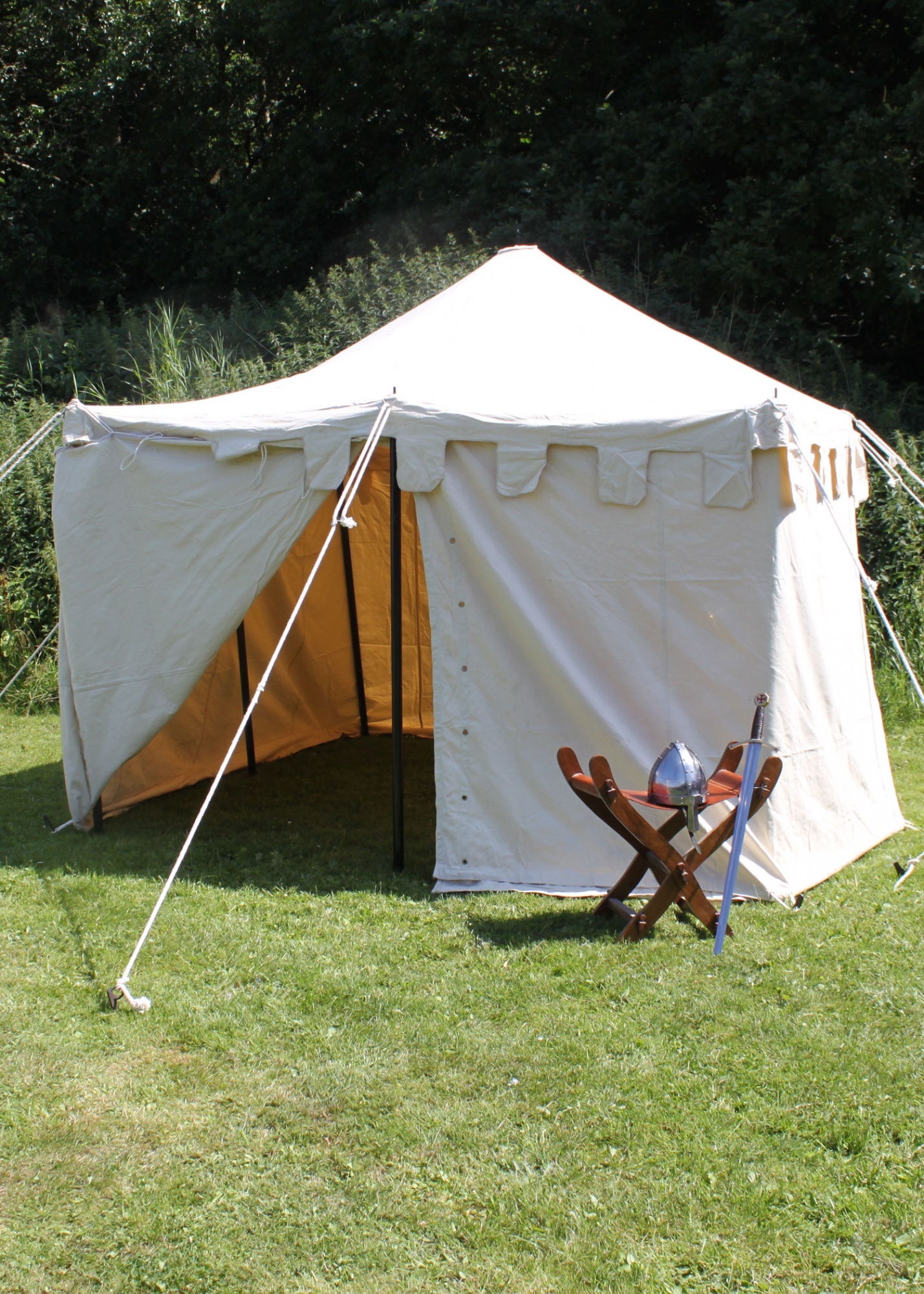 Ritterzelt Herold, 3 x 3 m : natur Farbe: natur