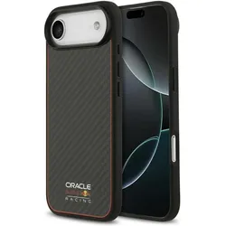 Red Bull Case Kevlar Logo Matt MagSafe for iPhone Air black (Apple iPhone Air), Smartphone Hülle, Schwarz