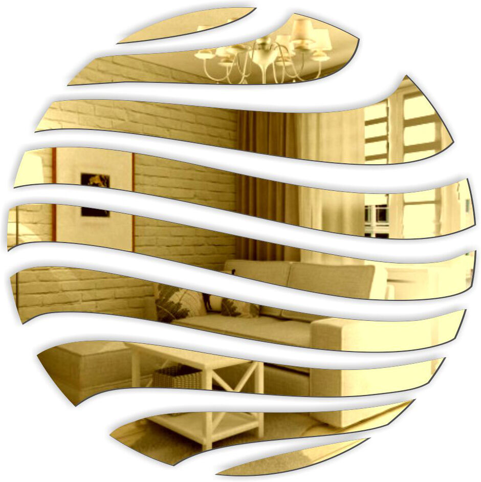 Fairmont Park Reanna Mirror Set Gold 70cm H x 70cm W
