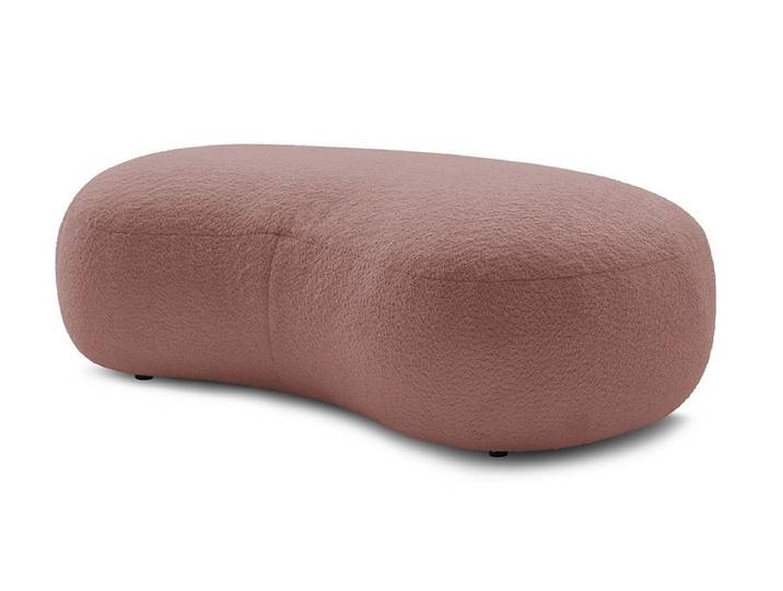 Hocker BOBOCHIC SAINT-GERMAIN 90x147x47cm boucle-stoff rosa